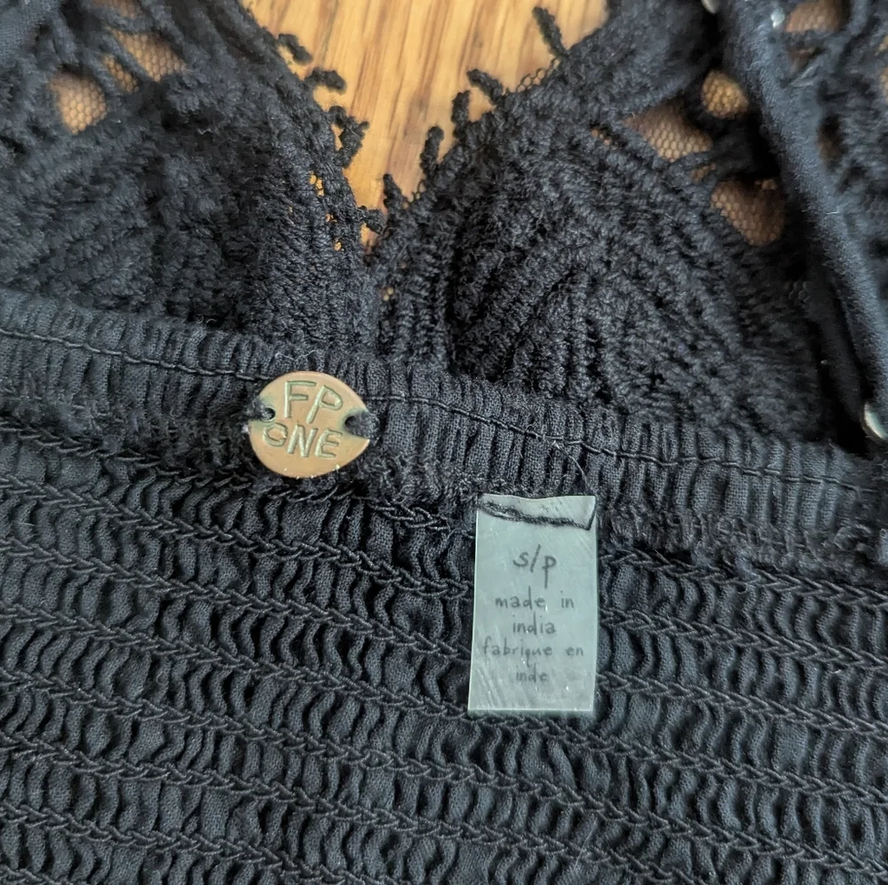 Free People Ilektra Bralette Black Small